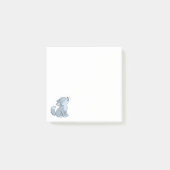 Schattige Cartoon Huilende Wolf Pup Post-it® Notes (Voorkant)