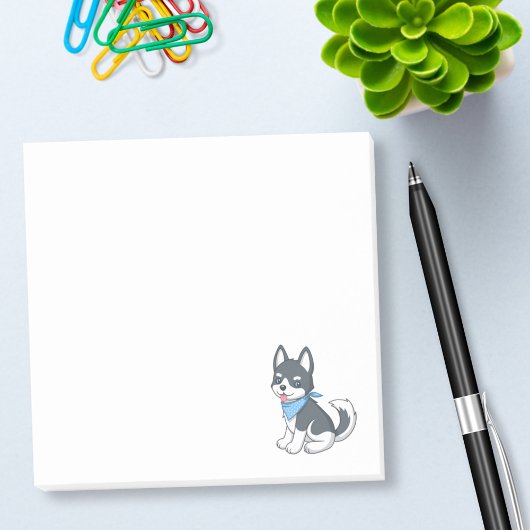 Schattige Cartoon Husky Puppy Hond Post-it® Notes