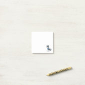 Schattige Cartoon Husky Puppy Hond Post-it® Notes (Op bureau)