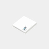 Schattige Cartoon Husky Puppy Hond Post-it® Notes (Schuin)