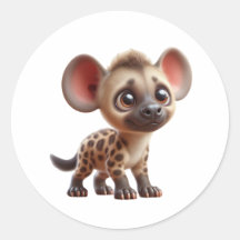 Schattige Cartoon Hyena Cub Graphic