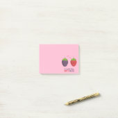 Schattige Cartoon Ik Hou Veel Van Jou Pun Post-it® Notes (Op bureau)