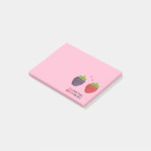 Schattige Cartoon Ik Hou Veel Van Jou Pun Post-it® Notes (Schuin)