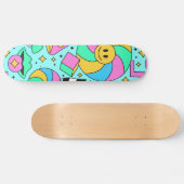 Schattige Cartoon Illustratie Skateboard (Horizontaal)