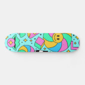 Schattige Cartoon Illustratie Skateboard (Horizontaal)