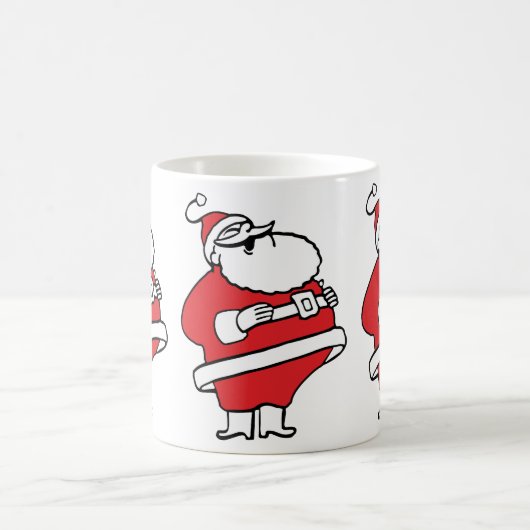 Schattige Cartoon Jolly Kerstman Lacht Ho Ho Ho Koffiemok (Center)