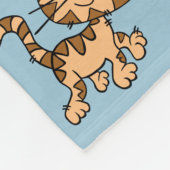 schattige cartoon kat fleece deken (Hoek)
