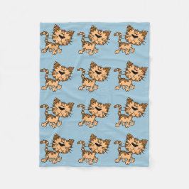 schattige cartoon kat fleece deken