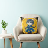 Schattige cartoon kat kussen (Stoel)