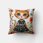 Schattige cartoon kat kussen (Achterkant)