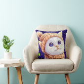 Schattige cartoon kat kussen (Stoel)