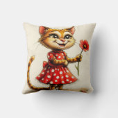 Schattige cartoon kat kussen (Achterkant)