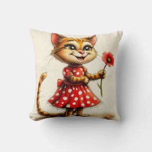 Schattige cartoon kat kussen