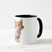 Schattige Cartoon Kat Mok (Voorkant rechts)