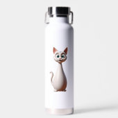 Schattige Cartoon Kat – Perfect voor Cadeaus en De Waterfles (Voorkant)