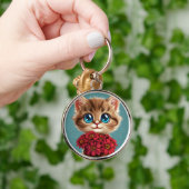 Schattige cartoon kat sleutelhanger (Hand)