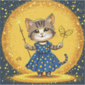 Schattige cartoon kat sticker (Voorkant)