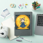 Schattige cartoon kat sticker (iPad Cover)