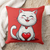 Schattige cartoon kat verliefd kussen (Deken)
