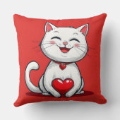 Schattige cartoon kat verliefd kussen (Achterkant)