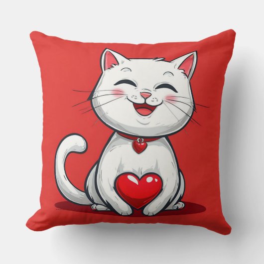 Schattige cartoon kat verliefd kussen (Voorkant)