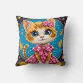 Schattige cartoon katje kussen (Achterkant)