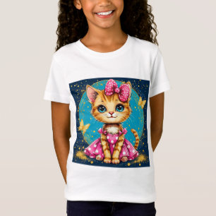 Schattige cartoon katje t-shirt