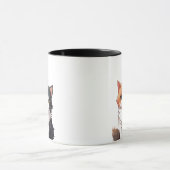 Schattige Cartoon Katten Koffie Mok (Midden)