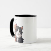 Schattige Cartoon Katten Koffie Mok (Voorkant links)