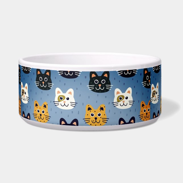 Schattige cartoon katten kom (Voorkant)