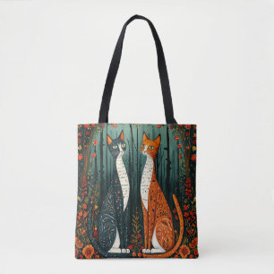 Schattige cartoon katten tote bag