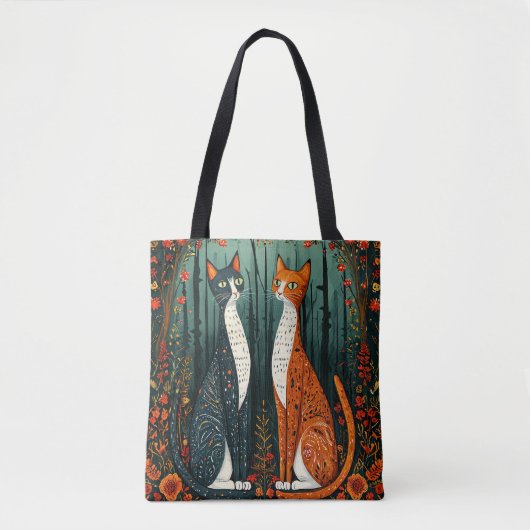 Schattige cartoon katten tote bag (Voorkant)