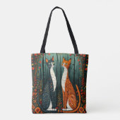 Schattige cartoon katten tote bag (Achterkant)