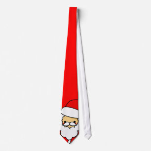 Schattige Cartoon Kawaii Santa Stropdas