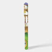 Schattige Cartoon Kerstman slee rendier Case-Mate iPhone Case (Achterkant / Links)