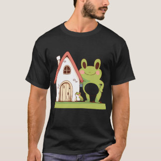 schattige cartoon kikker t-shirt