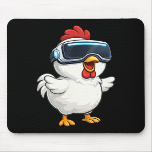 Schattige Cartoon Kip Vr Gamer  Muismat