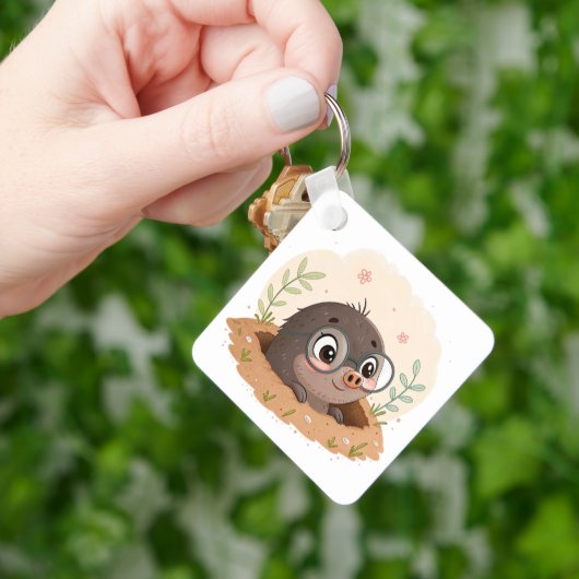 Schattige Cartoon knaagdier Sleutelhanger (Hand)
