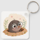 Schattige Cartoon knaagdier Sleutelhanger (Achterkant)