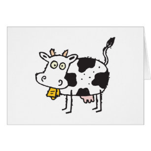 schattige cartoon koe