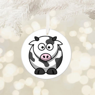 Schattige Cartoon Koe Keramisch Ornament