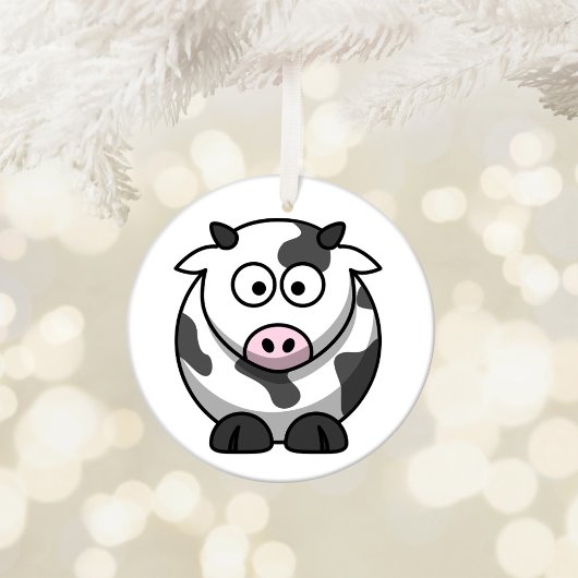 Schattige Cartoon Koe Keramisch Ornament