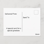 schattige cartoon komodo draak verjaardag briefkaart (Achterkant)