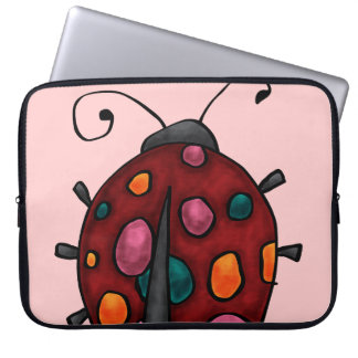 Schattige Cartoon Lieveheersbeestje Laptop Sleeve