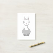 Schattige Cartoon Llama Post-it® Notes (Op bureau)