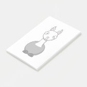 Schattige Cartoon Llama Post-it® Notes (Schuin)
