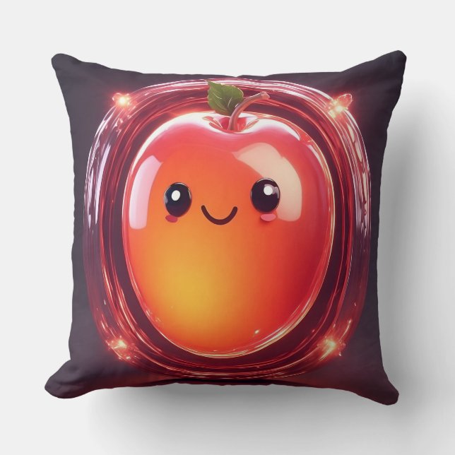 Schattige Cartoon Mango Kussen (Voorkant)