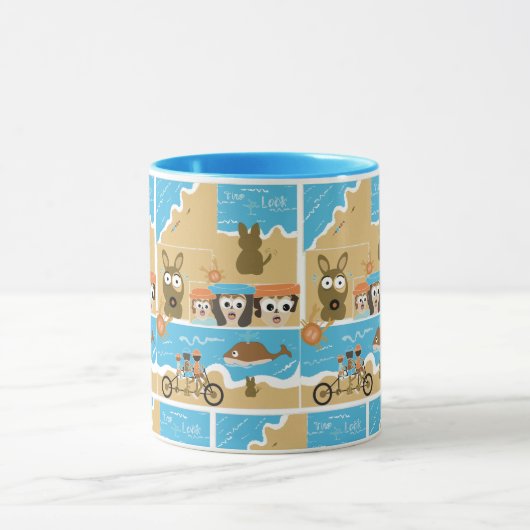 schattige cartoon mok (Midden)