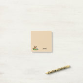 Schattige Cartoon Mus Speelt Voetbal | Personalise Post-it® Notes (Op bureau)