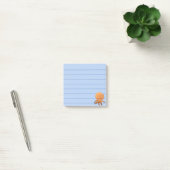 Schattige Cartoon Octopus Met Nep Houtprint Post-it® Notes (Kantoor)